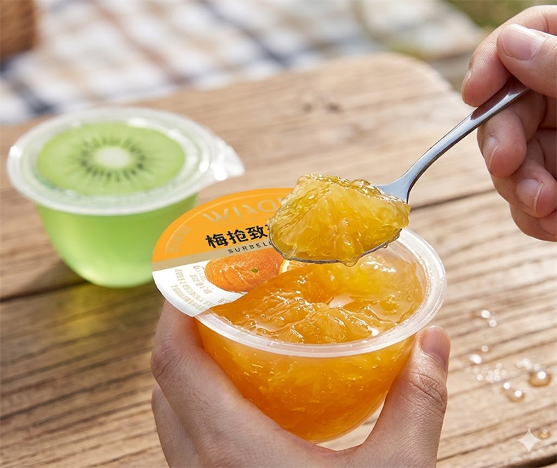 ¿Qué hace que las copas de gelatina de frutas con pulpa real sean únicas?