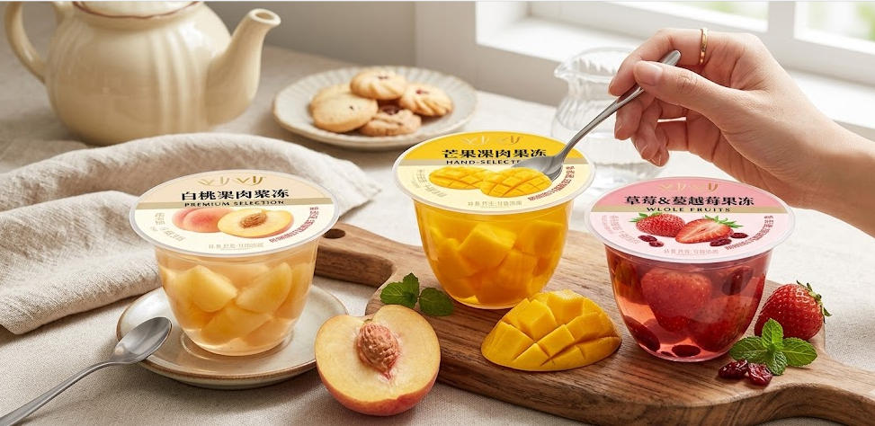 Fruit jelly cups