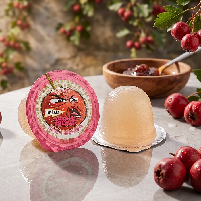 Extreme Sour Natural Fruit Juice Jelly Cups