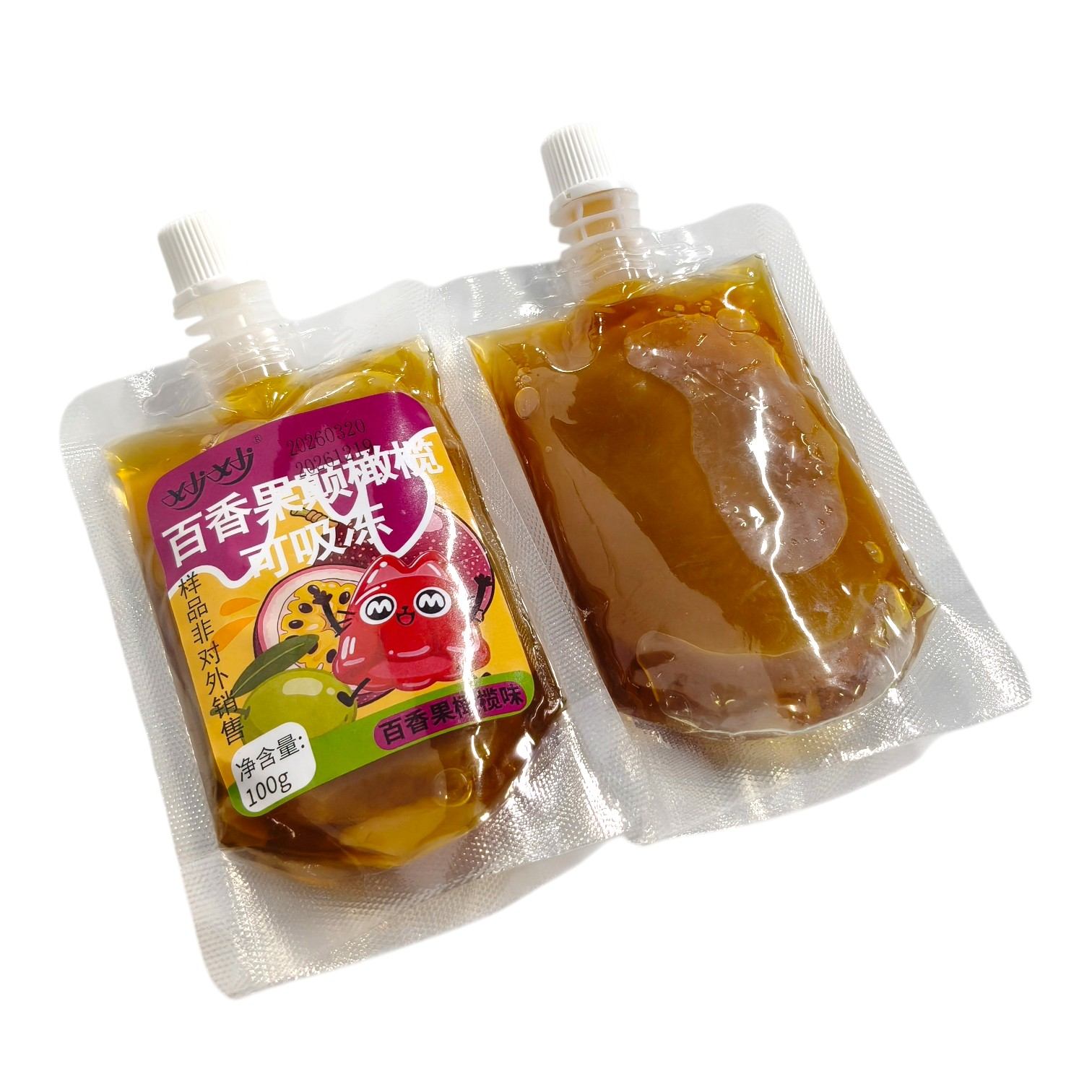 Jugo bebible de gelatina de konjac 100% sin agua añadida